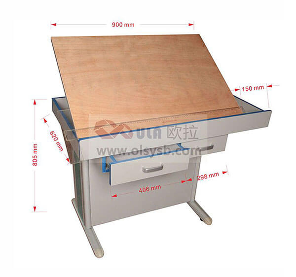 学生工程制图桌尺寸图-OGTS-01型
